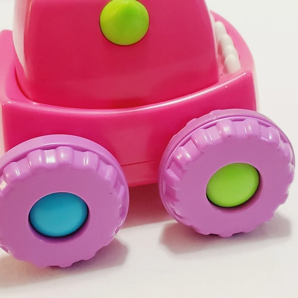 Fisher Price Press N Go Pink Monster Truck Toddler Push and Go Toy Car DRG13